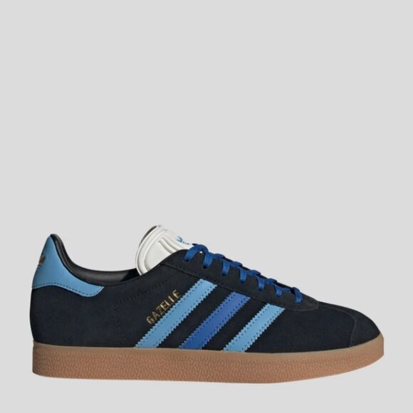 Adidas Women's Gazelle Originals Black Light Blue "MULTIPLE SIZES" - Picture 2 of 5